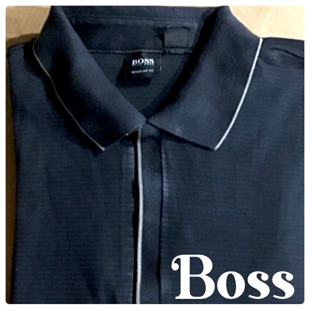 Bosshugo Boss Mens Long Sleeve RegularFit Polo Shirt L